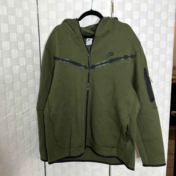 Nike Jackets & Coats Mens Hunter Green Tech Fleece Jacket Sz Xxl Nwt Poshmark
